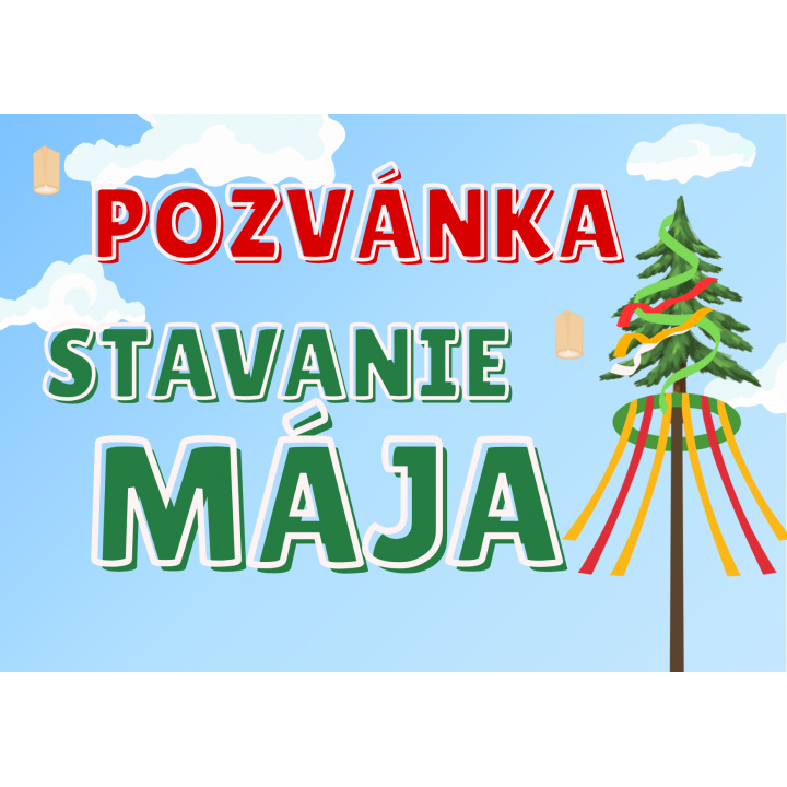 Menšia fotka pre článok  Stavanie mája v našej obci