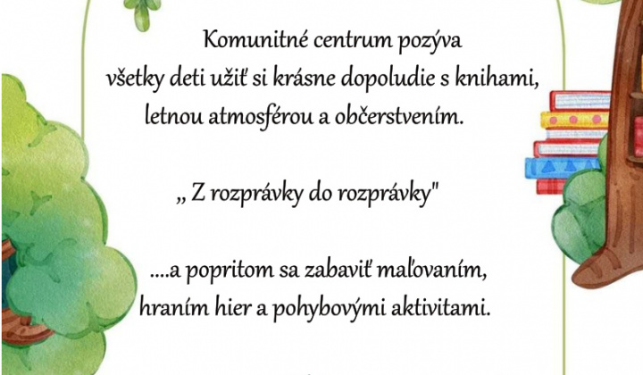 1. fotografia fotogalérie Aktuality / Pozvánka pre deti na čitateľské dopoludnie z rozprávky do rozprávky - foto