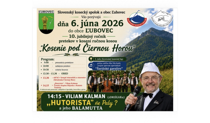 Fotka - Pozvánka na Kosenie pod Čiernou horou