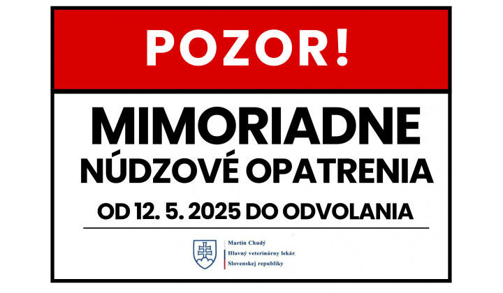 Mimoriadne núdzové opatrenie SLAK platné od 12.5.2025