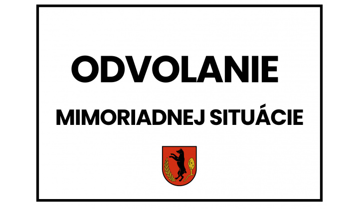Odvolanie mimoriadnej situácie na území obce Rokycany