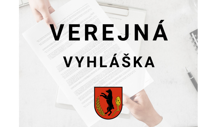 Verejná vyhláška - Rozhodnutie o ustanovení znalca
