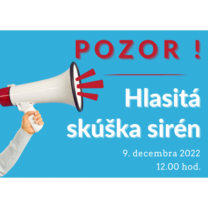 Hlasitá skúška sirén civilnej ochrany