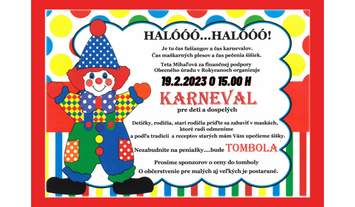 Karneval pre deti a dospelých 