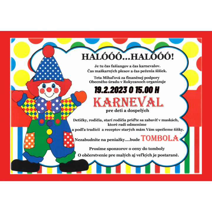 Karneval pre deti a dospelých 