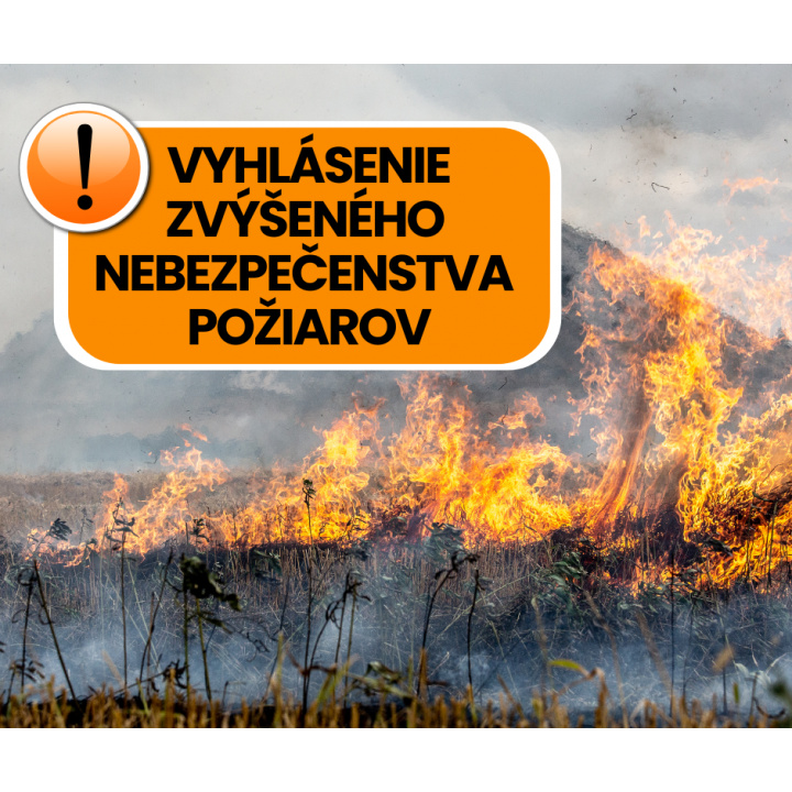 Menšia fotka pre článok Vyhlásenie času zvýšeného nebezpečenstva vzniku požiaru na lesných pozemkoch